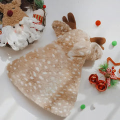 1PC Halloween Pet Costume Funny Elk Cloak for Small Dogs Cute Christmas Cat Cosplay Outfit