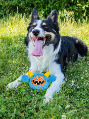 2-in-1 Moving Plush Squeaky Dog Ball | Interactive Motion Toy for Small Dogs | Halloween Pet Gift