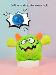2-in-1 Moving Plush Squeaky Dog Ball | Interactive Motion Toy for Small Dogs | Halloween Pet Gift
