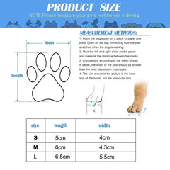 2-Pair Dog Sock Shoes - Waterproof Knit Boots with Anti-Slip Soles