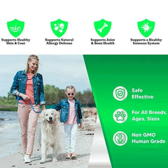 200ml Pure Salmon Oil for Dogs - Natural Omega Fatty Acids Supplement, Skin & Coat Health Support, No Chemical Treatment