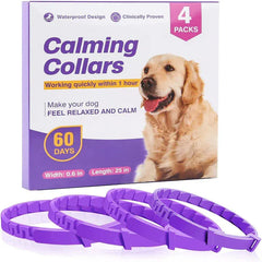 3-Pack Calming Collars for Dogs & Cats - 30 Day Pheromone Anxiety Relief