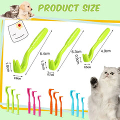 3-Pack Tick Remover Tweezers - Safe Flea & Mite Removal Tool for Dogs & Cats, Professional Tick Clamp Hook Pet Grooming Kit