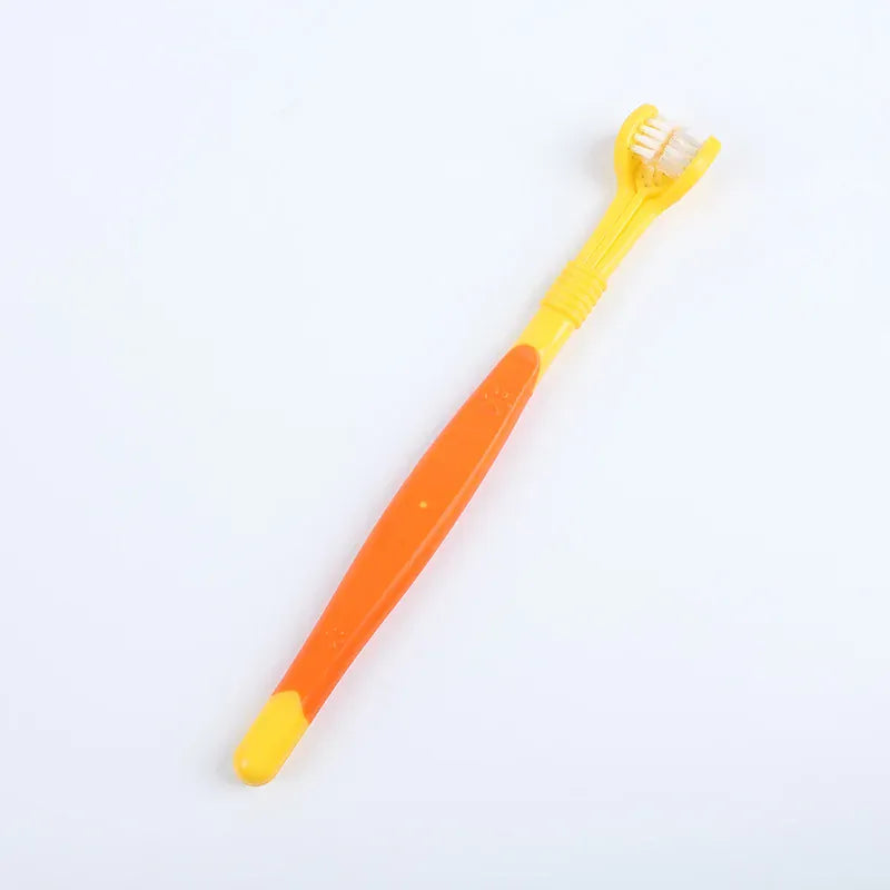 3-Sided Pet Toothbrush | Dog & Cat Dental Care | Tartar & Bad Breath Remover
