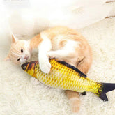 3D Flippity Fish Cat Toy - Interactive Plush Fish with Realistic Movement