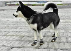 4-Pack Dog Boots - Waterproof Reflective Shoes for Medium Large Dogs