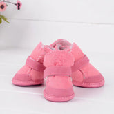 4-Pack Winter Dog Boots - Waterproof Anti-Slip Shoes for Small Medium Dogs