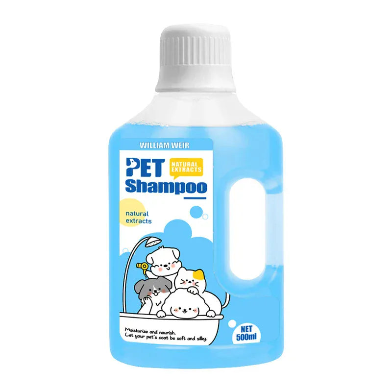 500ml Pet Shampoo for Dogs & Cats - Gentle Cleaning Deodorizing Bath Gel with Long-Lasting Fragrance, Anti-Itching Formula for All Skin Types