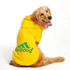 Adidog Brand Hoodie - Athletic Style Winter Coat for Medium & Large Dogs