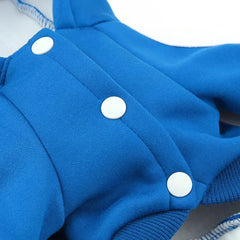 Adidog Winter Dog Jumpsuit | Thick Puppy Tracksuit for Small Dogs | Warm Pet Overalls & Hooded Outfit for Yorkie, Chihuahua & Pug