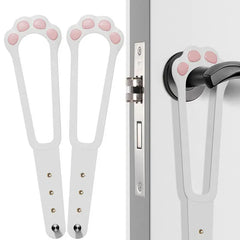 Adjustable Cat Door Holder Latch - 11.5" Elastic Gate Lock Strap, Pet Door Stopper to Keep Dogs Out, Flexible Door Latch for Pet Gates