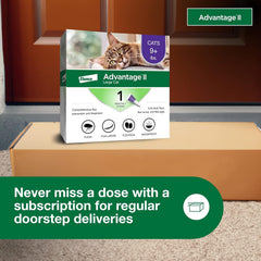 Advantage II Flea Treatment for Cats | Fast-Acting Flea Protection | Large Cats Over 9 lbs | 6 Month Supply