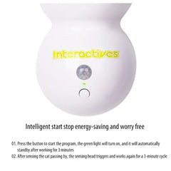 Automatic Cat Teaser Toy - USB Rechargeable Interactive Caterpillar Motion Sensor