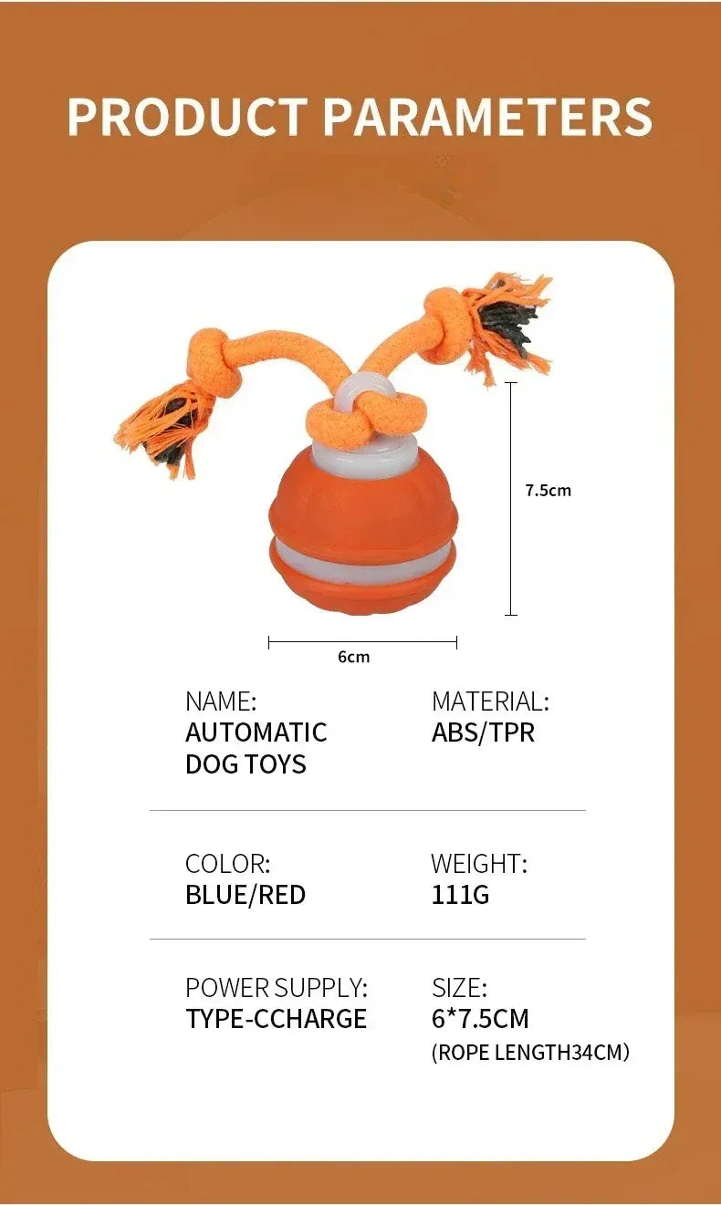 Automatic Rolling Ball for Dogs – Motion Activated USB Rechargeable Interactive Toy
