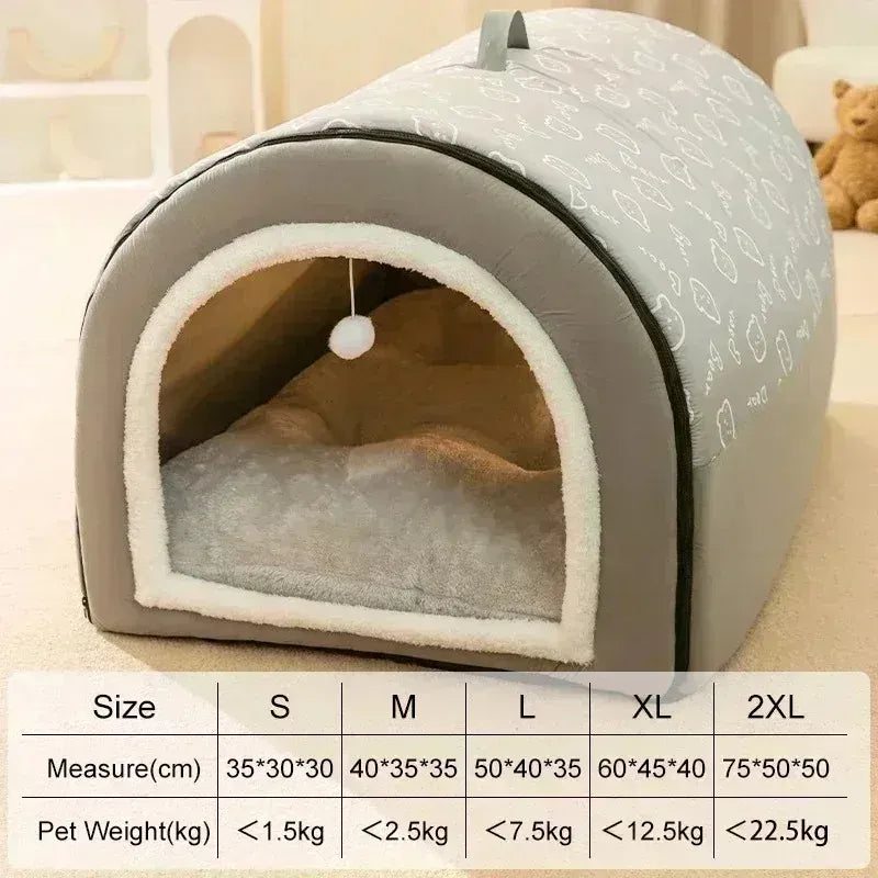 Big Dog Kennel Mat - Winter Warm Washable Bed for Medium & Large Dogs