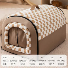 Big Dog Kennel Mat - Winter Warm Washable Bed for Medium & Large Dogs