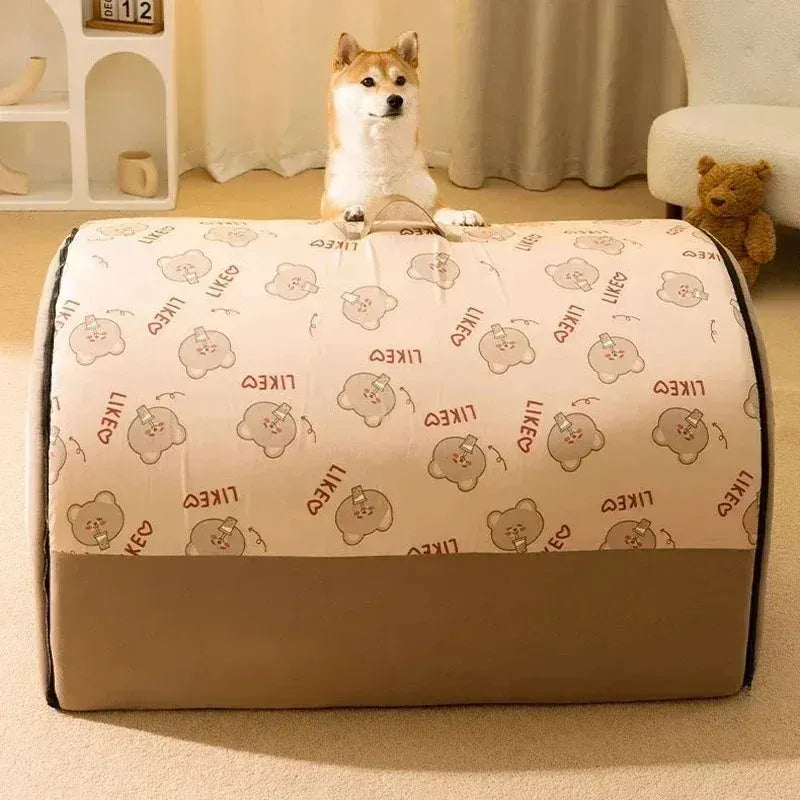 Big Dog Kennel Mat - Winter Warm Washable Bed for Medium & Large Dogs
