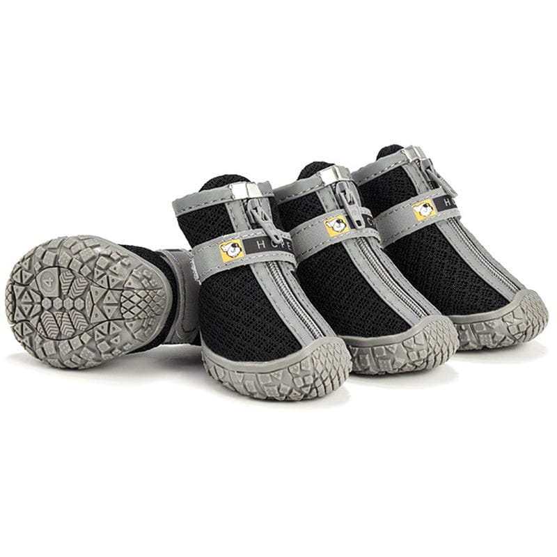Breathable Dog Shoes - Anti-Slip Plush Boots for Small Medium Dogs
