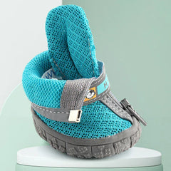 Breathable Dog Shoes - Anti-Slip Plush Boots for Small Medium Dogs