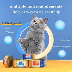 Canned Cat Food – Chicken & Duck Wet Food for Kittens and Adult Cats, Hydrating Pet Snacks, 85g