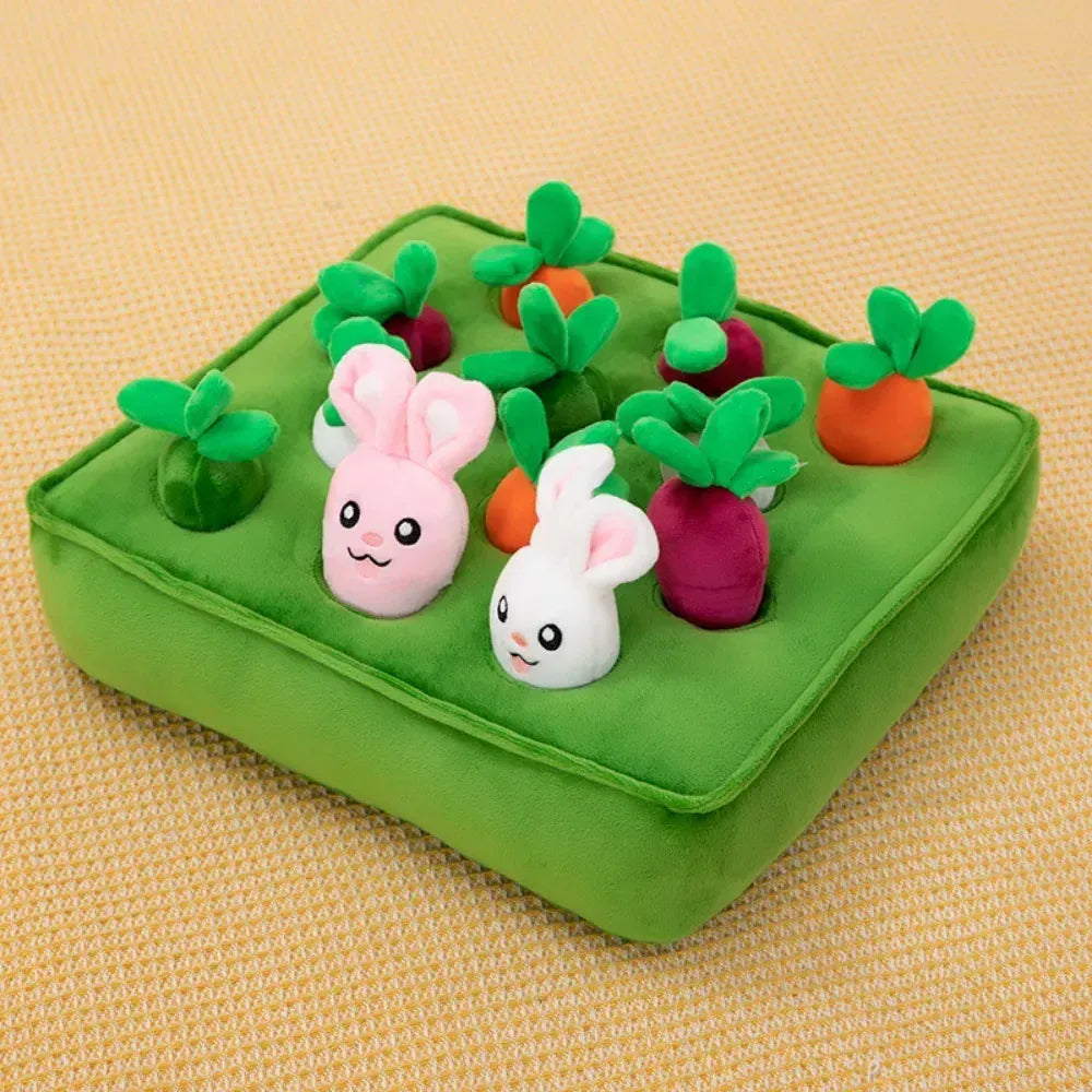 Carrot Snuffle Mat for Dogs & Cats – Interactive Puzzle Feeder Toy with Hiding Carrots