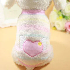 Cartoon Fleece Pet Clothes | Winter Warm Dog & Cat Vest – Cozy Sweater for Small Dogs & Cats