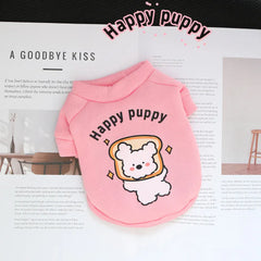Cartoon Round Neck Hoodie - Plush Winter Sweater for Small Dogs & Cats
