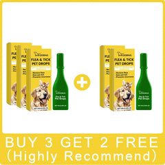 Cat Anti-Flea Drops - Monthly Flea & Tick Treatment, Skin Itching Relief & Deworming Drops for Cats (1ml/3ml/5ml/8ml Options)
