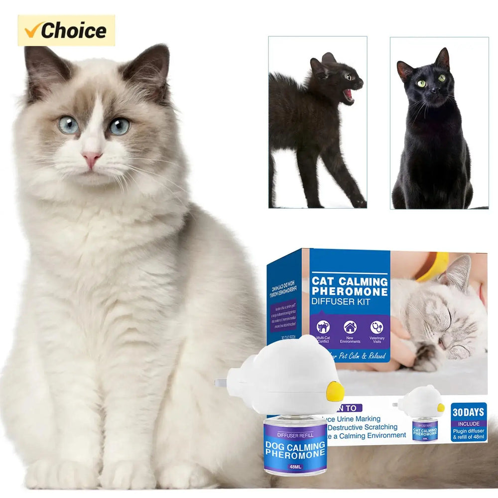 Cat Calming Diffuser Kit - 60 Day Pheromone Stress & Anxiety Relief