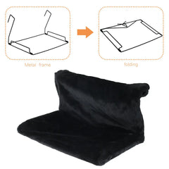 Cat Hanging Radiator Bed – Warm Fleece Basket Hammock with Metal Frame