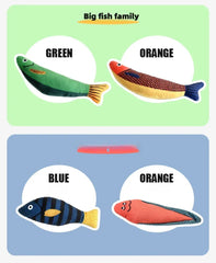 Catnip Fish Toy for Cats – Plush Simulation Fish with Interactive Chew & Pillow Design