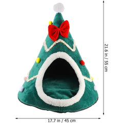 Christmas Pet House - Outdoor Rabbit Habitat Dog Tent Self Heating Cat Bed