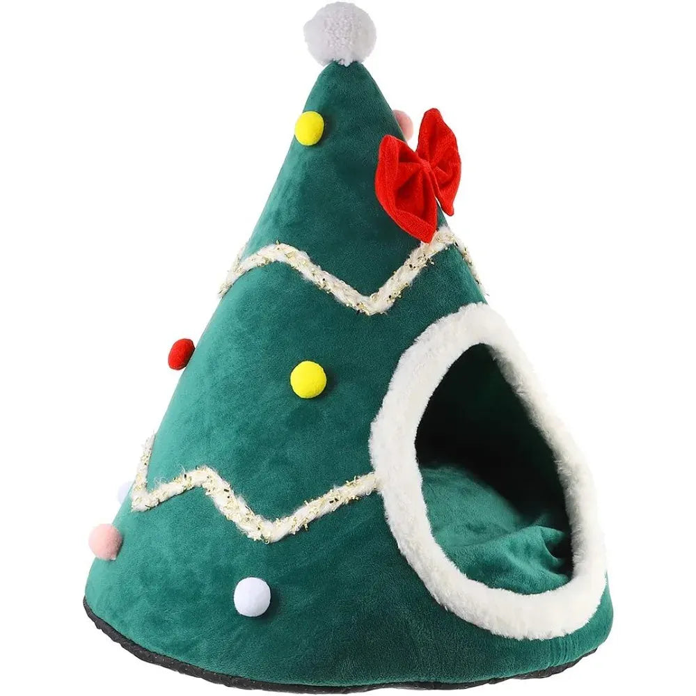 Christmas Pet House - Outdoor Rabbit Habitat Dog Tent Self Heating Cat Bed