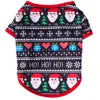 Christmas Pet T-Shirt - Santa & Snowflake Holiday Outfit for Dogs & Cats