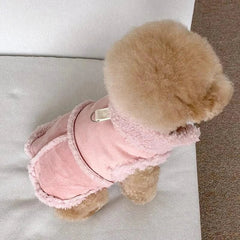 Classic Dog Vest | Autumn & Winter Wool Jacket for Small & Medium Dogs, Warm Pet Vest with Traction Buckle