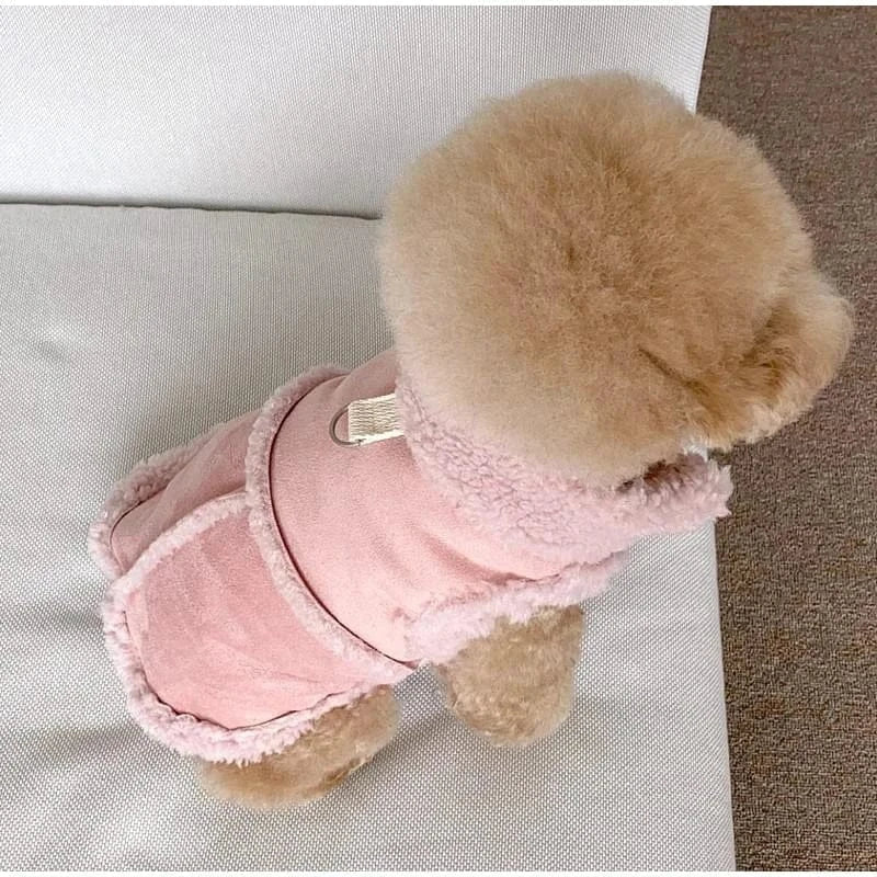 Classic Dog Vest | Autumn & Winter Wool Jacket for Small & Medium Dogs, Warm Pet Vest with Traction Buckle