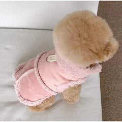 Classic Dog Vest | Autumn & Winter Wool Jacket for Small & Medium Dogs, Warm Pet Vest with Traction Buckle