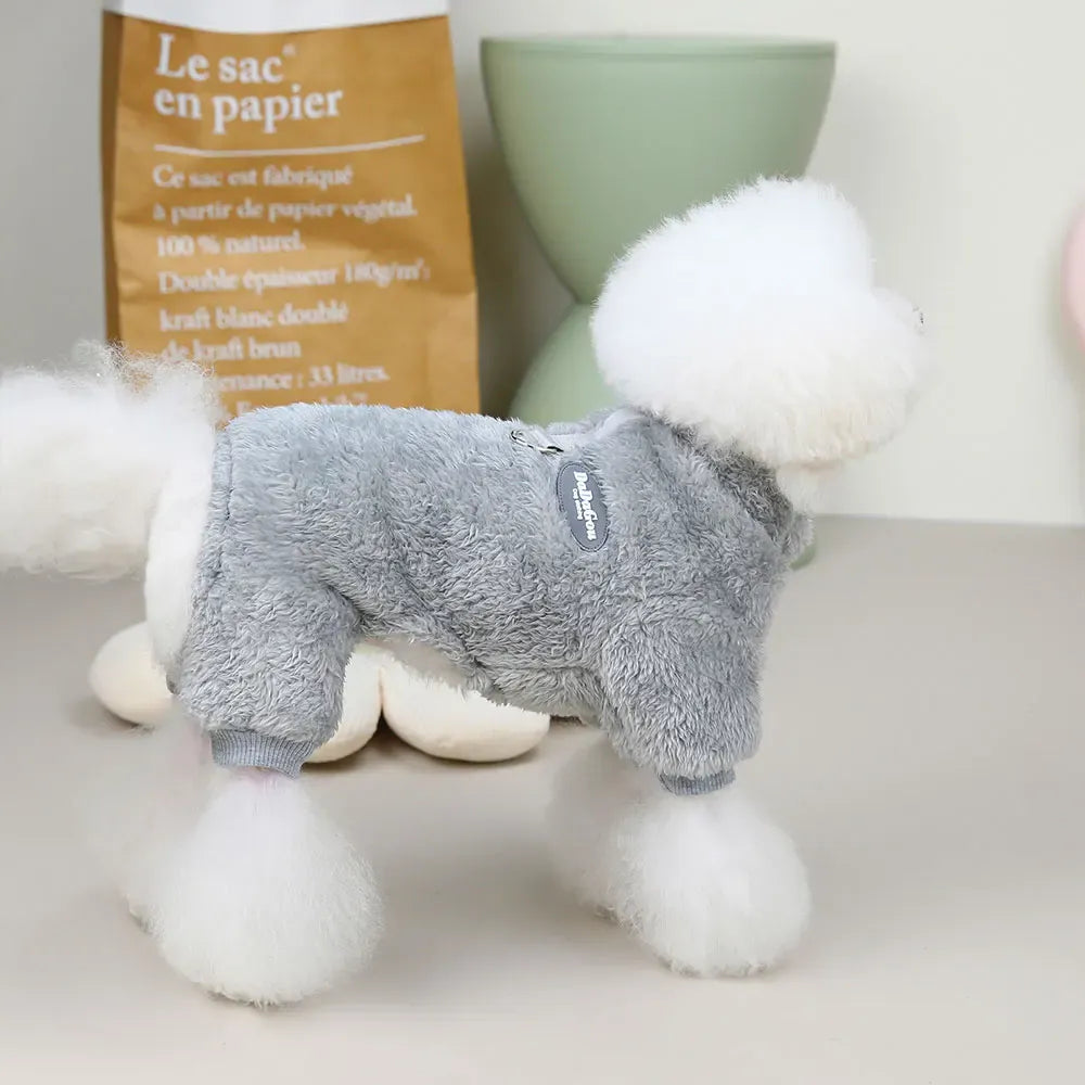 Coral Fleece Pet Vest - Soft Warm Sweater for Small Breeds & Cats