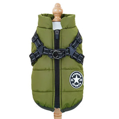 Cotton Pet Chest & Back Vest - Thick Warm Winter Coat for Dogs & Cats