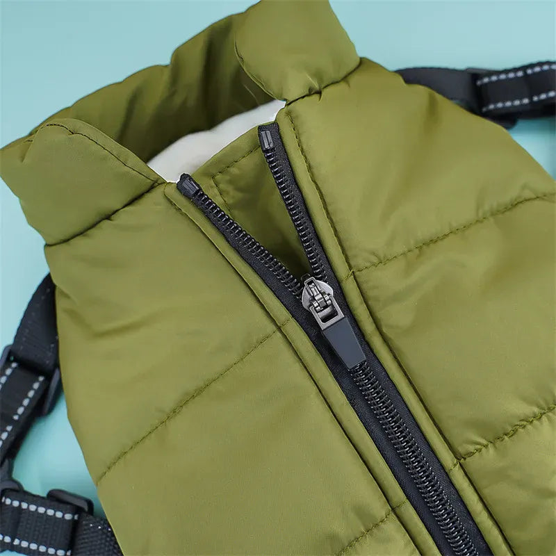 Cotton Pet Chest & Back Vest - Thick Warm Winter Coat for Dogs & Cats