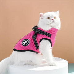 Cotton Pet Chest & Back Vest - Thick Warm Winter Coat for Dogs & Cats