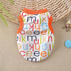 Cotton Vest Dogs Clothes For Small Dogs Chihuahua Clothes Summer Animals Cartoon Vest Dog T-Shirt For Small Dog Medium Yorkshire