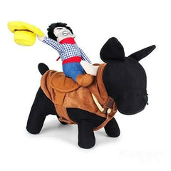 Cowboy Horse Saddle Costume for Pets – Funny Western Outfit for Dogs & Cats