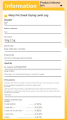 Crispy Dried Lamb Leg Bones - Dental Health Dog Chews for Adult Dogs & Puppies