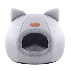 Deep Sleep Comfort Cat Bed - Winter Warm Cave Nest Removable Pet House