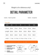 Dog Jacket for Autumn & Winter | 3-Layer Thick Warm Coat for Small & Medium Dogs – Poodle, Teddy, Yorkie Outerwear