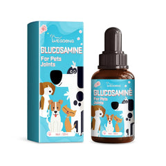 Dog Joint Glucosamine Drops | Hip & Joint Relief Supplement for Dogs | Arthritis & Mobility Support | Bone Strength & Pain Relief Liquid (50ml)