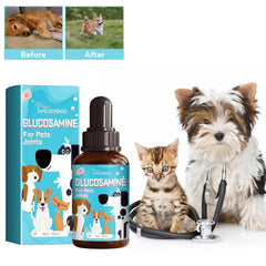 Dog Joint Glucosamine Drops | Hip & Joint Relief Supplement for Dogs | Arthritis & Mobility Support | Bone Strength & Pain Relief Liquid (50ml)