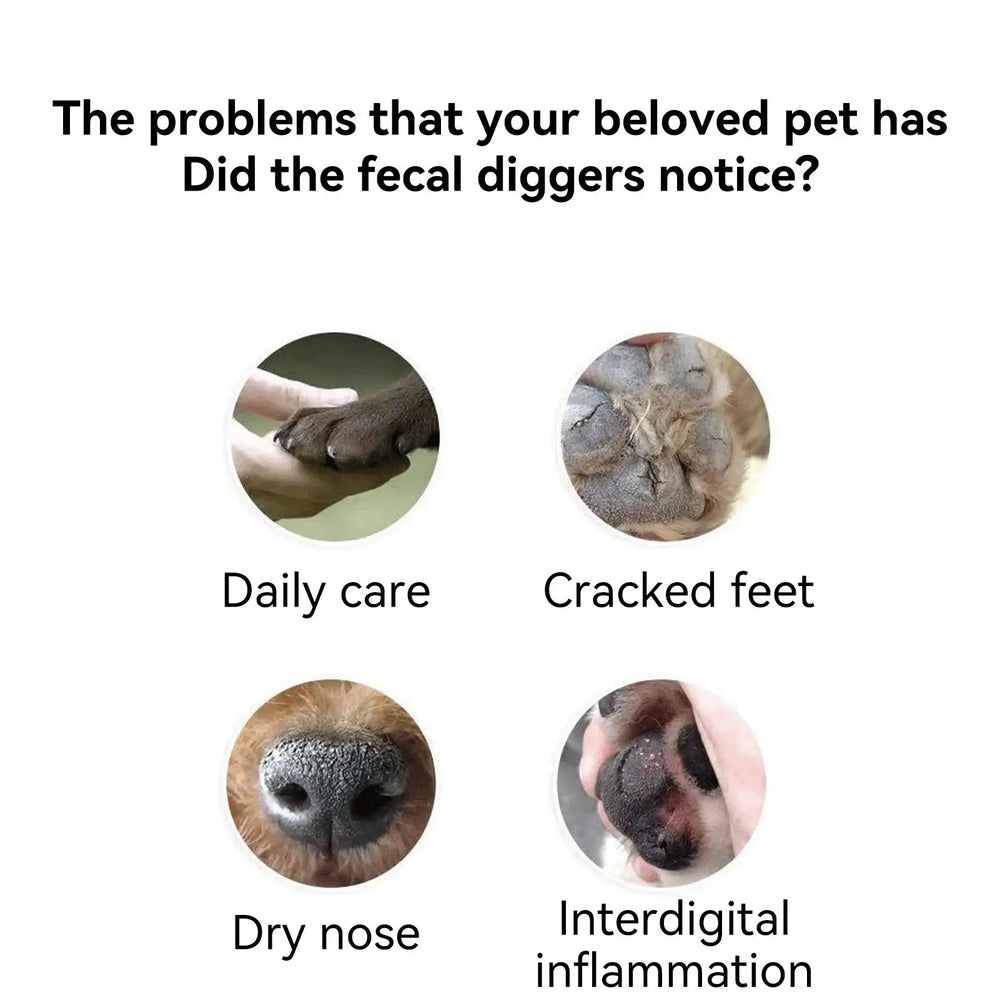 Dog Nose & Paw Balm – Moisturizing Paw Cream for Dogs & Cats, Cracked Nose & Paws Repair, Pet Feet Relief & Protection