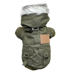 Dog Outdoor HikiDog Outdoor Autumn Winter Warm Hoodie Coat – Fashionable Pet Jacket for Small & Medium DogsAutumn Winter Warm Clothes With Hoodie Fashionable Design Coats Comfortable Polyester Cotton Jacket for Petng
